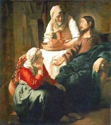 Jesus in the House of Mary and Martha -- Vermeer